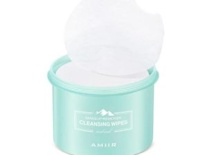 AMIIR 100's Jar Pre-Moistened Face Makeup Remover Wipes Sensitive Skin All-In-One Facial Cleansing Hydrating NO-DRY-OUT Gentle Alcohol-Free