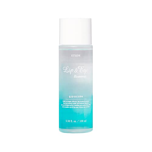 ETUDE Lip&Eye Remover 3.38 fl.oz (100ml) 21AD | Water and Oil Formula for Deep Cleansing | Lip and Eye Makeup Remover for All Skin Types | Gentle Face Cleanser for Sensitive Skin | Kbeauty ETUDE Lip&Eye Remover 3.38 fl.oz (100ml) 21AD | Water and Oil Formula for Deep Cleansing | Lip and Eye Makeup Remover for All Skin Types | Gentle Face Cleanser for Sensitive Skin | Kbeauty