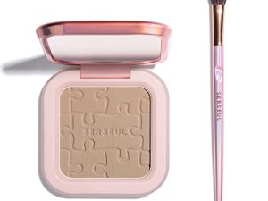 Serseul Face Contour Palette Face Sculpting Contouring Palette Powder Bronzer Makeup Palette with Mirror - Highly Pigmented Contour Powder For Contouring