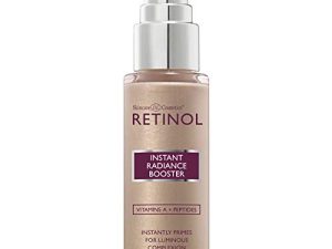 Retinol Instant Radiance Booster – The Original Retinol Glow Primer – A Burst of Anti-Aging Hydration Adds Luminosity & Skin-Smoothing Benefits of Vitamin A – Peptides Improve Firmness & Tone