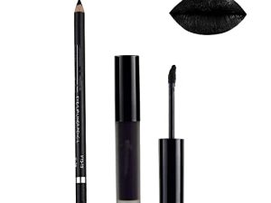 MAEPEOR Matte Lipstick and Lipliner Set 2Pcs Non-Stick Cup Velvety Liquid Lipgloss Set Waterproof and Long Lasting Liquid Lipstick Set for Women and Girls (2PCS Set