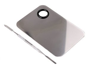 Goege Pro Stainless Steel Cosmetic Makeup Palette Spatula Tool (L5.9*W3.9 inch)