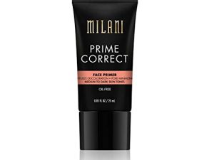 Milani Prime Correct Face Primer - Diffuses Discoloration + Pore-Minimizing - Medium/Dark (0.85 Fl. Oz.) Vegan