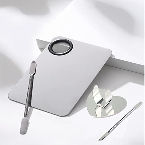 2 Piece Stainless Steel Makeup Palette Scraper for Foundation Makeup Tools Eye Shadow Nail Art 2 Piece Stainless Steel Makeup Palette Scraper for Foundation Makeup Tools Eye Shadow Nail Art