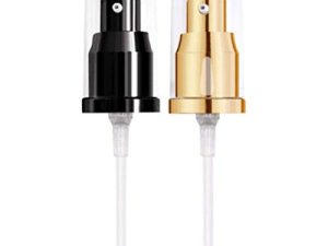 LUFOX 2Pcs Foundation Pump for Maybelline Fit Me Liquid Foundation (Gold+Black)