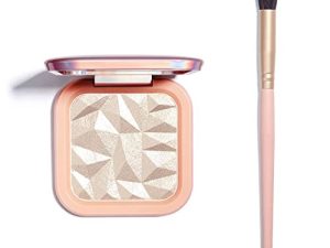CHPBOLLY Highlighter Makeup Palette Face Highlighter Palette Shiny Contour Highlight Makeup Illuminator Highlighter Concealer Palette with brush Glow Illuminator for Face & Body Women Cosmetics