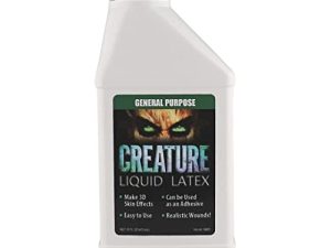 Creature Liquid Latex - CLEAR - General Purpose Professional Special Effects Liquid Latex - 16oz - Dries CLEAR