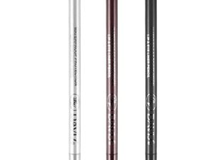 3 PCS Black Eyeliner Pen with 3 Pencil Sharpener Waterproof Matte Eyeliner Pen/Glitter Metallic Eyeliner Pencil for Women