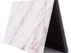 Allwon Magnetic Palette Marble Empty Makeup Palette with Mirror for Eyeshadow Lipstick Blush Powder (White)