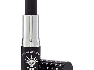 MANIC PANIC Raven Lethal Lipstick Creamtones - Creamy Semi Matte Lipstick for Black Lip Color - Cruelty-Free Moisturizing Lipstick for Soft Lips (.35oz)