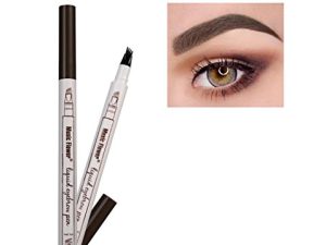 Eyebrow Pen Frola Waterproof Smudg-proof Eyebrow Pencil Brown Makeup Pencil( 1# Dark Brown/Chestnut)