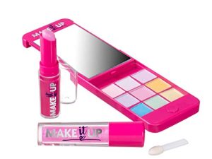 Girls Makeup Palette with Mirror - Super Chic iPhone Compact and Phone Purse Set … (myPhone Makeup Compact)