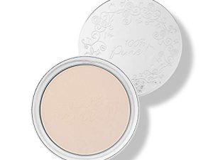 100% PURE Powder Foundation Matte Finish Face Makeup - Oil Absorbing Pressed Poreless Concealer - Vegan Fruit Pigmented Creme Color (Fair Shade w/ Yellow Undertones) - 0.32 Oz