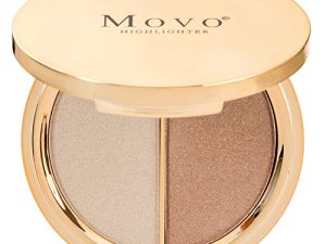 Movo 2 In 1 Highlighter Palette Shimmer Glitter Natural & Brown Highlighter Makeup Palette Powder Palette Gift Set(Natural & Brown)