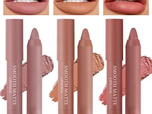 3 Colors Smooth Matte Lipstick Pack Set