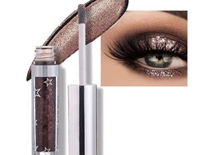 Hotiary Long Lasting Waterproof Shining Shimmer Glitter Liquid Eyeshadow Metallic Pigments Makeup Metals Gloss for Eyes Eyeliners Sparkling Eye Shadow Set Gift Shiny Pen Eyeliner Kit (A107)