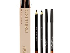 Black Eyeliner Pencil and Brown Eyeliner Pencil Makeup Set - Smooth Glide and Long Lasting Eye Liners - Smudgeproof and Waterproof Eyeliner - Precise and Fade-Proof Eyeliners Set of Two