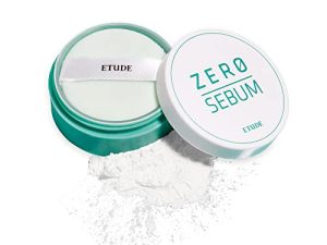 ETUDE Zero Sebum Drying Powder 4g New | Lightweight Oil Control No Sebum Loose Face Powder with 80% Mineral | Long Lasting for Setting or Foundation Makes Skin Downy