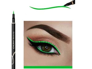 DNM Cat Eye Makeup Waterproof Neon Colorful Liquid Eyeliner Pen Make Up Comestics Long-lasting Black Eye Liner Pencil Makeup Tools (green)