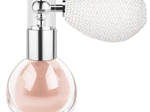 Shimmering Body Glitter Spray for Hair and Body Face Highlighter Spray Shimmer High Gloss Sparkle Powder Makeup Glitter Spray for Face Body Cosmetic (3#Nude Pink)