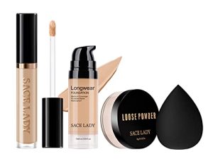 Face Makeup Base Set for Women with Flawless Matte Foundation