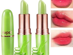 2 Pcs Aloe Vera Color Changing Lipstick Queen Lip Tints