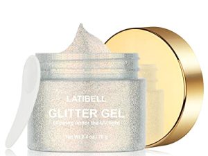 LATIBELL Silver Body Face Glitter Gel
