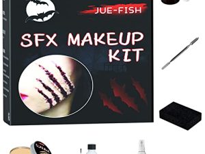 Sfx Makeup Kit Scary Face Makeup Kit Fake Wound Scar Wax Stage Fake Blood Fake Wound Professional Makeup Palette for Art