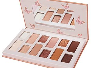 Glammax beauty 12Colors Eyeshadow Palette Long Lasting Shimmer Matte Glitter eyeshadow Nude Waterproof Beauty Cosmetics Natural Powder Pallet
