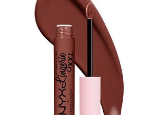 NYX PROFESSIONAL MAKEUP Lip Lingerie XXL Matte Liquid Lipstick - Low Cut (Warm Brown Nude)