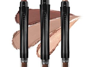 LUXAZA 3Pcs Neutral Brown Eyeshadow Stick Set
