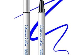 Blue Matte Liquid Eyeliner Waterline Eye liner Pen delineador de ojos de Colores 24H Long Lasting Pigmented Waterproof Smudge-proof Eyeliner Pencil Thanksgiving Christmas Makeup Gift for Women Girls