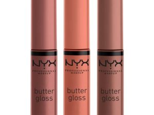 NYX PROFESSIONAL MAKEUP Butter Gloss Brown Sugar - Pack Of 3 Lip Gloss (Sugar High