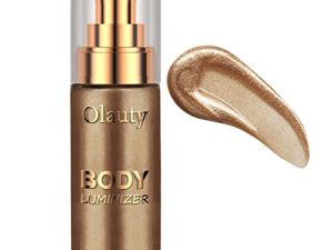 Body Luminizer Waterproof Moisturizing Body Highlighter Smooth Shimmer Glow Liquid Foundation for Face & Body Radiance All In One Makeup Glitter Face Cream Foundation Makeup (#03 Bronze)