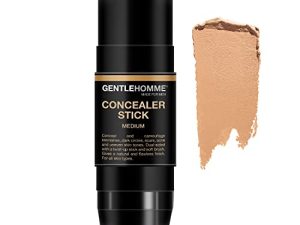 Concealer Stick with Brush for Men - Eraser Dark Circles - Men's Multi-Use Concealer - Dual Sided Full Coverage Concealer Pen with Soft Brush - 8 grams (Medium)