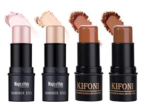 SUMEITANG 4 Pcs Cream Contour Foundation Stick