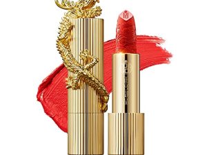zeesea [Palace Identity Lipstick For Women Chinese Dragon Appearance Matte Finish Lip Makeup Long Lasting High Impact Lipcolor Hydrating Lipstick (M01# Empress)