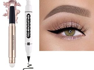 2-Pack Cream Eyeshadow Stick and Wings Eyeliner Stamp Set