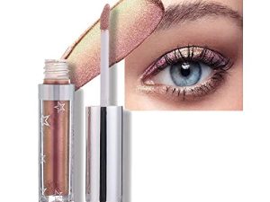 Hotiary Long Lasting Waterproof Shining Shimmer Glitter Liquid Eyeshadow Metallic Pigments Makeup Metals Gloss for Eyes Eyeliners Sparkling Eye Shadow Set Gift Shiny Pen Eyeliner Kit (A112)