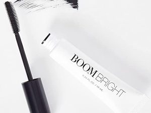BOOM! Bright Pro Age Mascara - BOOM! by Cindy Joseph Mascara for Older Mature Women w/ Sensitive Eyes - Lengthening & Strengthening Hypoallergenic Mascara (Black)