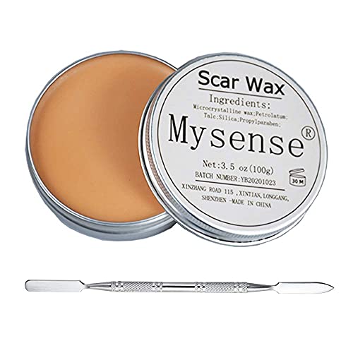 Mysense 3.5Oz(100g) Scar Wax Kit SFX Make Up Special Effects Fake Molding Wound Skin Wax Body Paint Halloween Set Fake Nose Stage Zombie Cosplay Costume SFX Makeup with Spatula Mysense 3.5Oz(100g) Scar Wax Kit SFX Make Up Special Effects Fake Molding Wound Skin Wax Body Paint Halloween Set Fake Nose Stage Zombie Cosplay Costume SFX Makeup with Spatula
