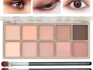 10 Colors Eyeshadow Palette Smooth Matte Nude Eye Makeup Palette