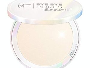 It Cosmetics Bye Bye Pores Illumination Poreless Finish Airbrush Pressed Powder in Radiant Transulcent 0.31 oz