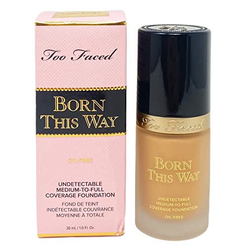 Too Faced Born This Way Medium-to-Full Coverage Foundation in Light Beige 1 OZ Too Faced Born This Way Medium-to-Full Coverage Foundation in Light Beige 1 OZ