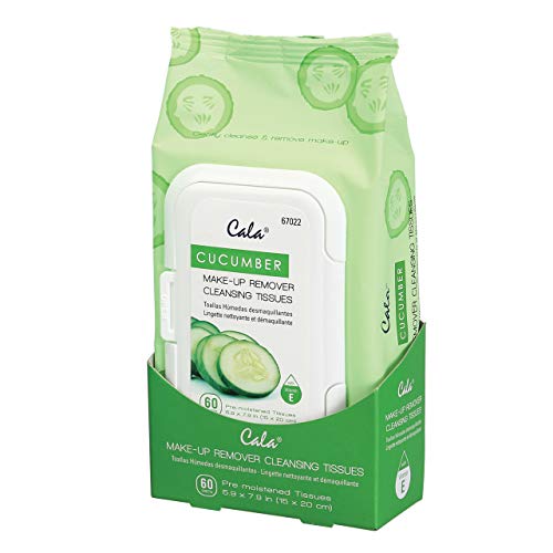 Cala Cucumber make-up remover cleansing tissues 60 count Cala Cucumber make-up remover cleansing tissues 60 count
