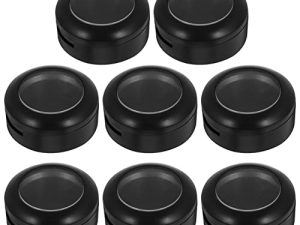 Lurrose 8Pcs Empty Makeup Eyeshadow Box Round Eyeshadow Storage Case Travel Eyeshadow Container for Women Girls