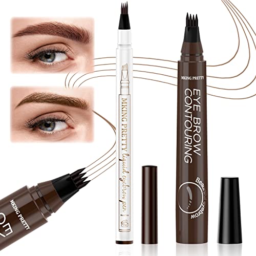 Aninvita 2PCS Liquid Eyebrow Pencil with 4 Micro-Fork Tips Aninvita 2PCS Liquid Eyebrow Pencil with 4 Micro-Fork Tips
