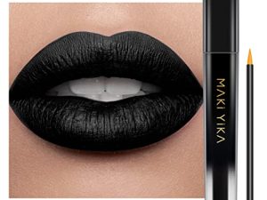 MAKI YIKA Black Lipstick Matte for Women