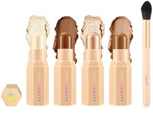 Face Cream Contour Stick Bronzer Stick Highlighter Stick Illuminator Makeup Glow Kit