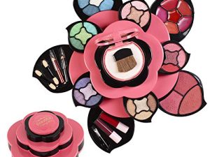 Makeup Kits for Teens - Flower Make Up Pallete Gift Set for Teen Girls and Women - Petals Expand to 3 Tiers -Variety Shade Array - Full Starter Kit for Beginners or Cosplay by Toysical